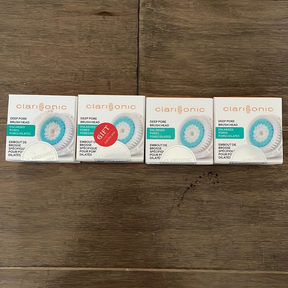 4 New Sealed Clarisonic Brush Heads